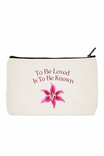 designedfy Τσάντα μακιγιάζ με στάμπα To Be Loved