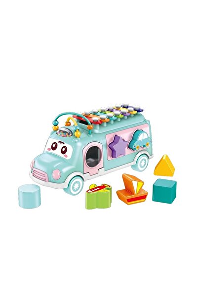 OEM Jucarie autobuz, cu sortator si xilofon bleu