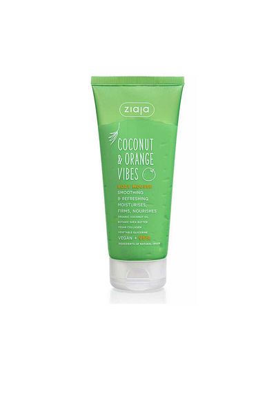 Ziaja Spuma de corp hidratanta cu efect de catifelare, COCONUT & ORANGE VIBES, 200 ml