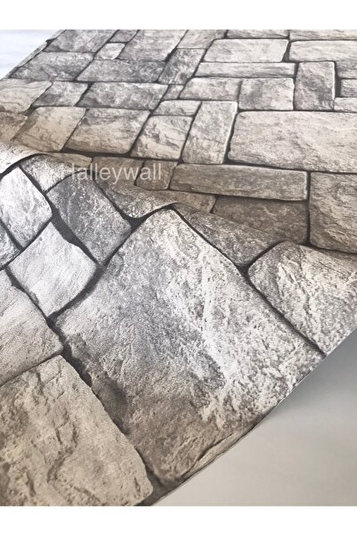 halleywall 2036 Doğal Taş Görünümlü 3D 5m2 Duvar Kağıdı