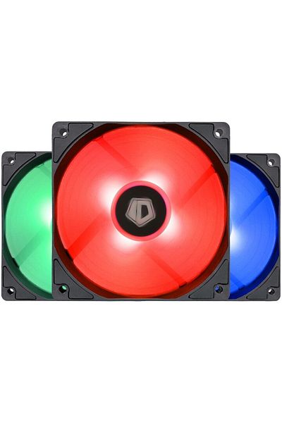 ID-COOLİNG Ventilator XF-12025, 120mm, set 3 ventilatoare cu iluminare RGB