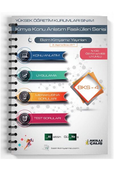 KR Akademi Yayınları Alaittin Güneş AYT Kimya Kampı 3. Kitap BKS-4 Bizim Kimy...