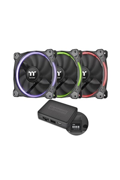 THERMALTAKE Ventilator Riing 12 RGB Premium Edition, pachet cu 3 ventilatoare