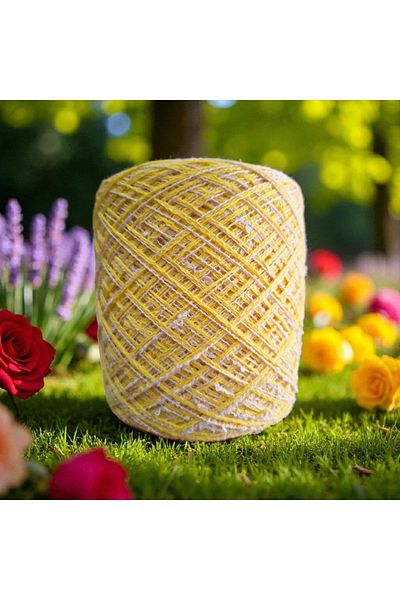 Kırlangıç Cotton Lase & Flamli Boucle Mix Design Hand Knitting Thread 180 Gr