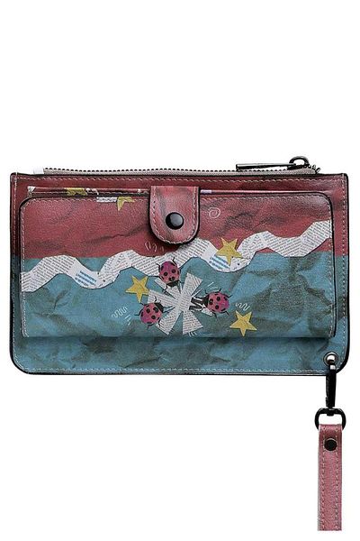 Dogo Women's Multicolored Wallet - Paper Animals Design
