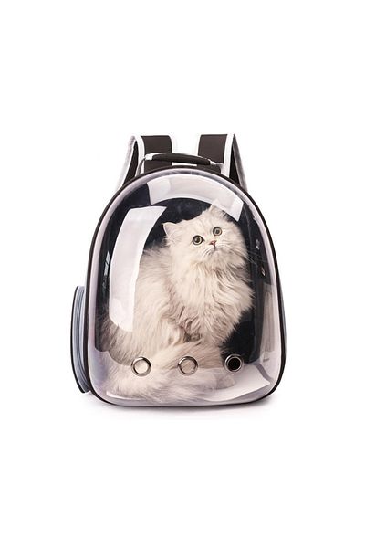 OEM Rucsac transport animale cu greutate maximă 6.5 kg, hublou transparent, buzunar lateral, negru