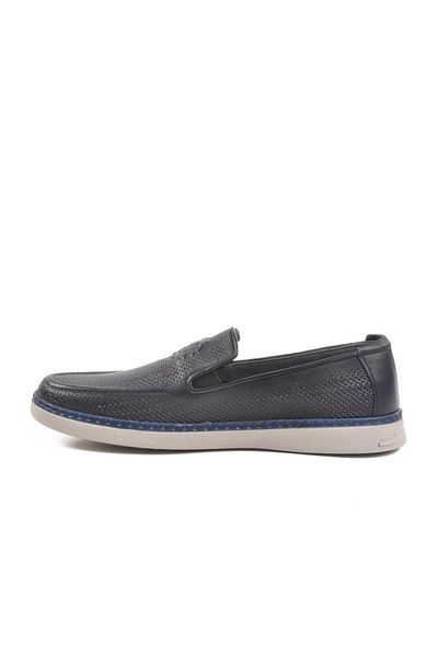 AYAKMOD C330 m Navy Blue Genuine Leather Men's Casual Shoes