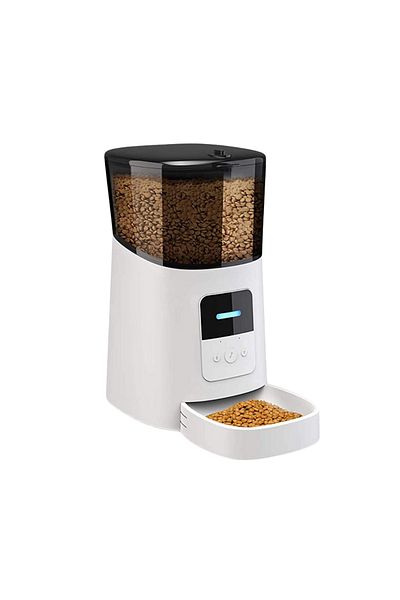 OEM Dispenser automat pentru câini și pisici, control WiFi, programabil prin aplicație, 6 l, alb