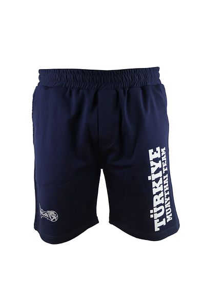Dragondo Mt3038 Muaythai Shorts Turkey Muay Thai Team Printed Navy Blue Shorts