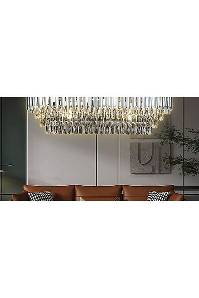 qwell Modern silver chandelier E14