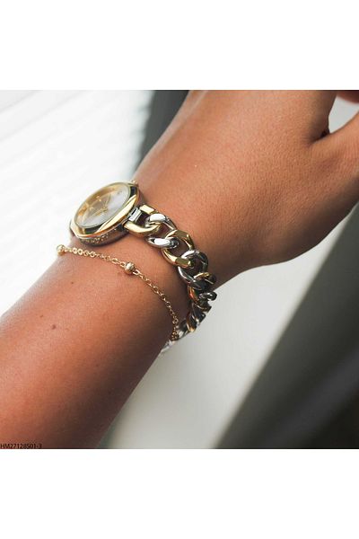 Homies Hm27128S01-3 Women Wrist Watch with Steel Band