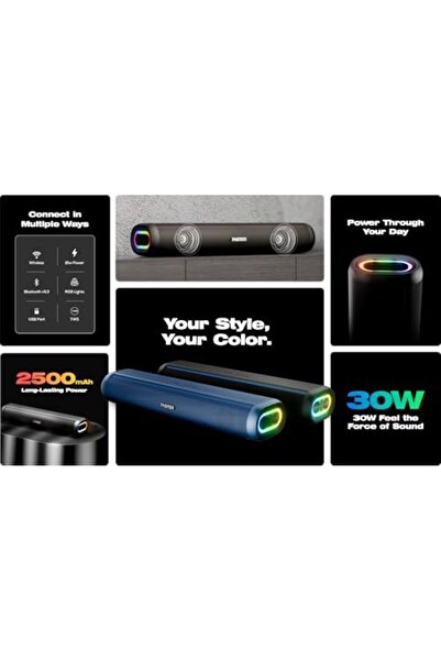 Faster Nexon Z30 Portable 30W Bluetooth Soundbar - Wireless Speaker for PC, Laptop, TV, Smartphone,