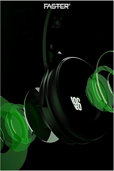 Faster S5 Over-Ear Bluetooth Headphones with Mic - Bluetooth 5.3, ANC, Long Battery