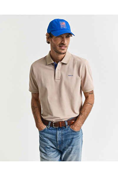Gant Erkek Bej Regular Fit Polo