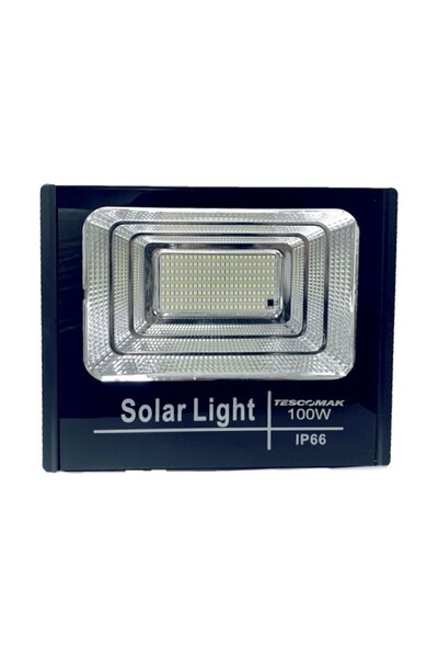 Tescomak Proiector cu panou solar si senzor de lumina 100 W