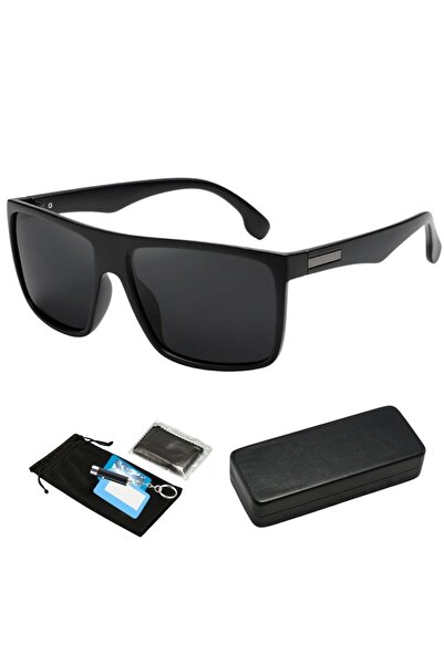 Hipolar Polarized Sunglasses, ®, Class 3, Black Lens HD16, UV400, with Shockproof Case