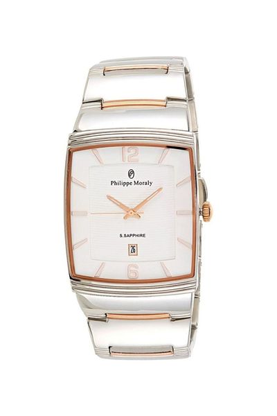 Philippe Moraly Men's Stainless Steel Analog Wrist Watch M1323CRW - 31 mm