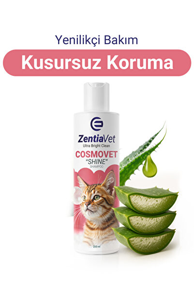 zentiavet COSMOVET SHINE 250 ML Kedi Dökülmeyi Engelleyici ve Kolay Tarama Şa...