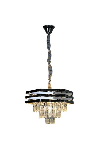 qwell silver crystal pendant chandelier