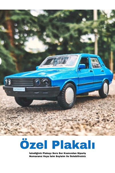 bebeym Kişiye Özel Plakalı Metal Araba Toros