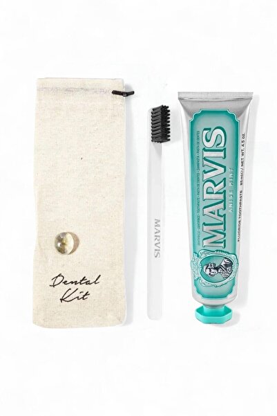 Marvis Anise Mint Diş Macunu 85 ml + Yumuşak Beyaz Diş Fırçalı Dental Kit