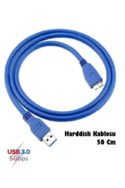 ANKTEK USB 3.0 Taşınabilir HDD Harddisk Kablosu, Micro USB -B, Hızlı Veri Akt...