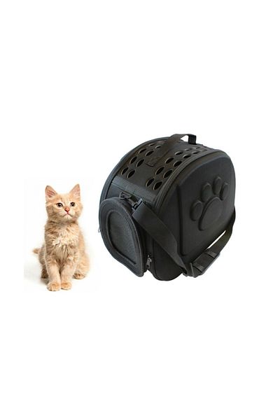 OEM Geantă din silicon pentru transportul animalelor de companie de talie mică/medie, negru