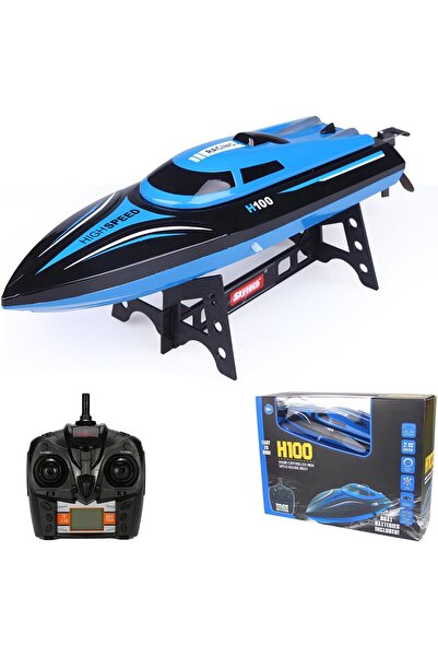 LRS STORE Profesyonel Su Üzerinde Giden Uzaktan Kumandalı Tekne Oyuncak 20 Km Hız Yapan Havuz Oyuncağı