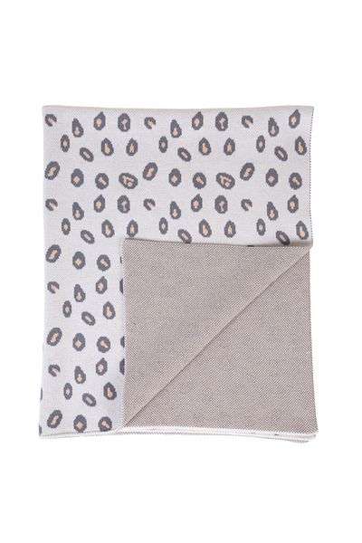 CHILDHOME Knitted blanket 85x70 cm, Leopard