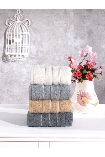 Elvira Home Collection Eh Cotton 4-Piece Hand Face Towel Set