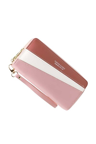 TopToday by C&S Elegant Women's Wallet Boutique Deluxe -Leather, Multiple Compartments, Spacious, Light Pink