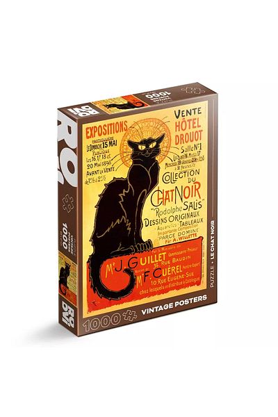 D-Toys Le Chat Noir Puzzle - Adult Puzzle 1000 Pieces - Vintage Posters