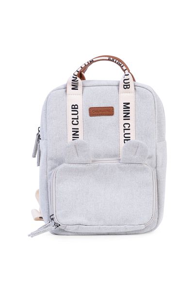 CHILDHOME Mini Club Signature Kids Backpack White