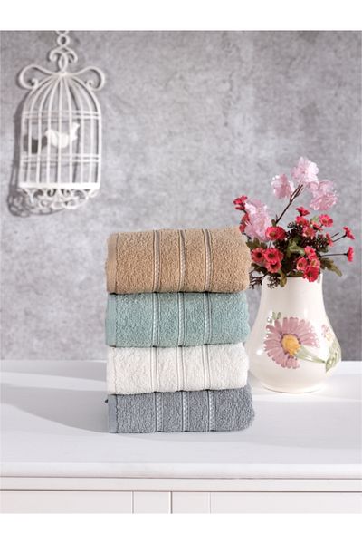Elvira Home Collection Eh Cotton 4-Piece Hand Face Towel Set