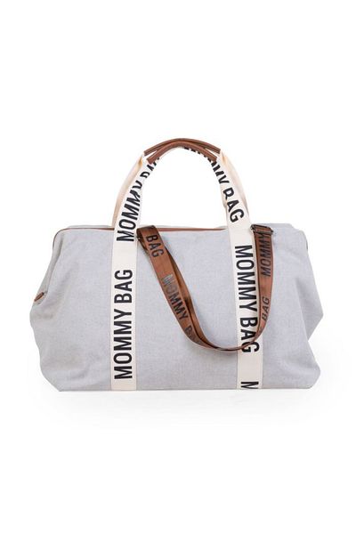 CHILDHOME Geanta de infasat Mommy Bag Signature Alb
