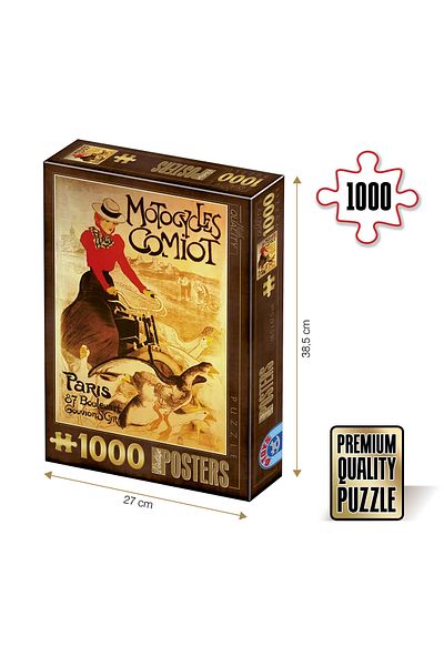 D-Toys Puzzle Motocycles Comiot - Adult Puzzle 1000 Pieces - Vintage Posters