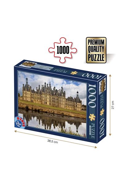 D-Toys Chambord Castle Puzzle - Adult Puzzle 1000 Pieces - French Castles