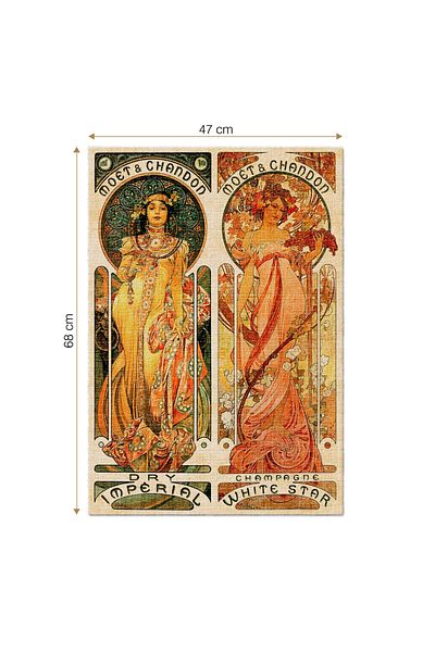 D-Toys Alphonse Mucha Puzzle - 1000 pieces puzzle by Moët & Chandon - Imperial and White Star