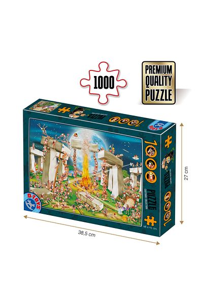 D-Toys Stonehenge Puzzle - Adult Puzzle 1000 Pieces - Cartoon Collection