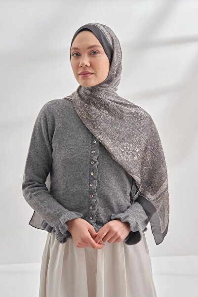 Perla Scarf & More Armanda - Ethnic Vual Vintage Pattern Shal - Smoked