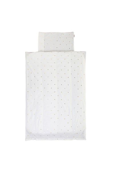 CHILDHOME Jersey duvet cover and pillowcase 100x140 cm, Polka dots
