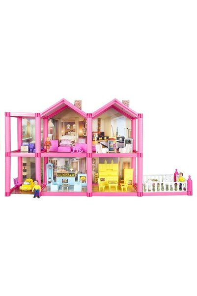 ABAGROUP Casuta cu figurine si accesorii, 69x36x16 cm