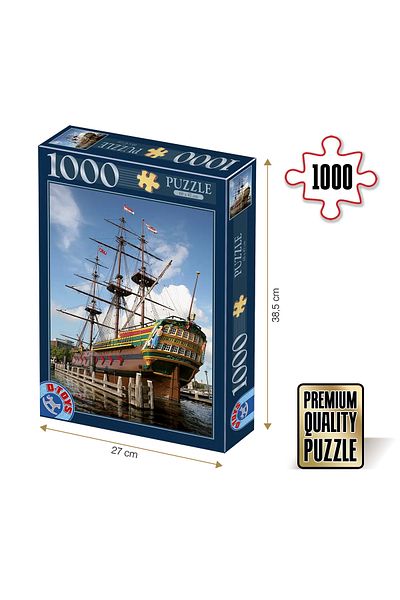D-Toys Puzzle Amsterdam - Adult Puzzle 1000 Pieces - Famous Places