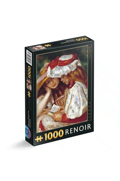 D-Toys Pierre-Auguste Renoir Puzzle - Adult Puzzle 1000 Pieces - Two Girls Reading