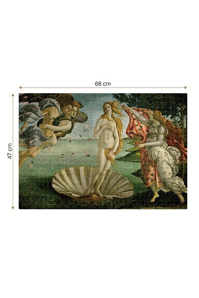 D-Toys Sandro Botticelli Puzzle - Adult Puzzle 1000 Pieces - The Birth of Venus/The Birth of Venus