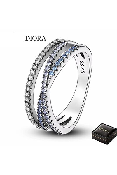 Belora Inel Diora Azure Elegance, din Argint