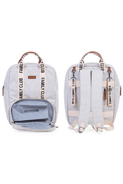 CHILDHOME Rucsac de infasat Family Club Signature Alb