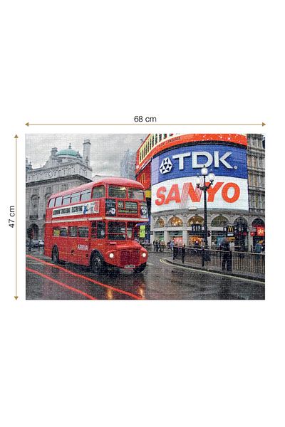 D-Toys Piccadilly Circus London Puzzle - Adult Puzzle 1000 Pieces - Night Landscapes