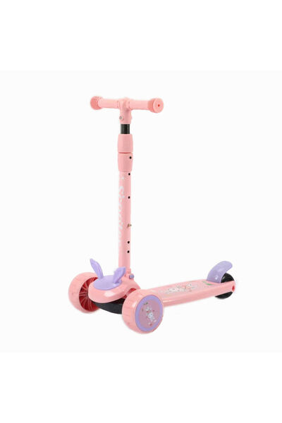 rexa سكوتر عريض للأطفال بارتفاع قابل للتعديل وإضاءة و3 عجلات قابلة للطي للأطفال