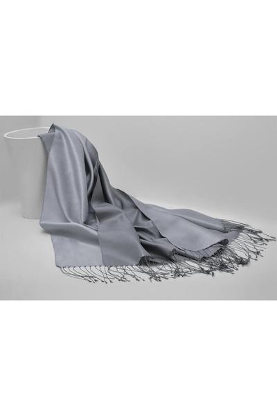 Perla Scarf & More Armanda - 100% Silk Shawl - Smoked Gray